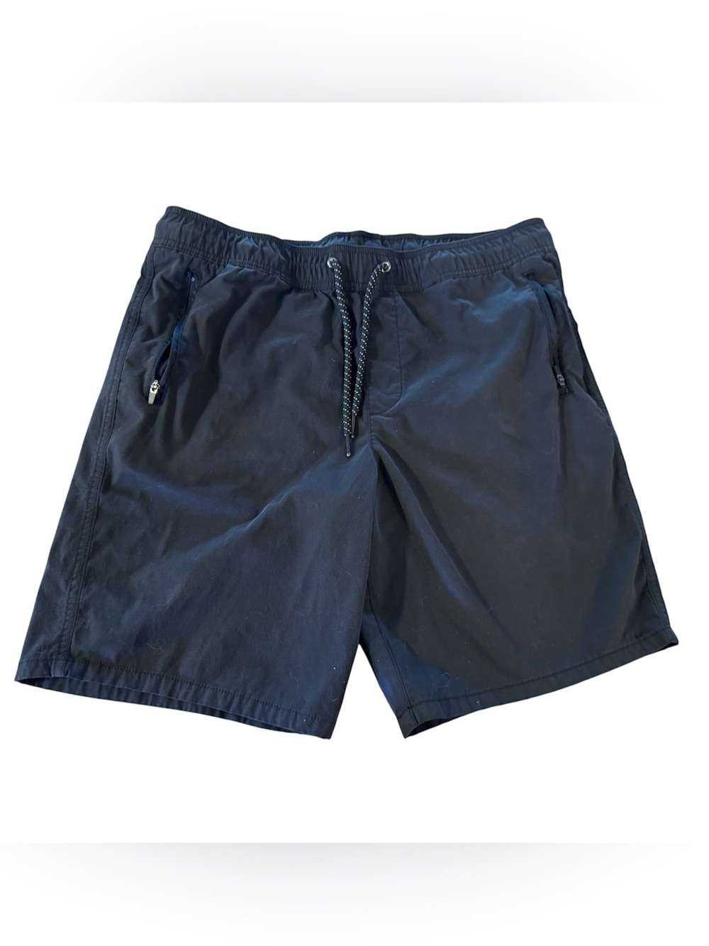 Urban Pipeline Black Men’s Black Hybrid Shorts Size 33 Drawstring Zip Pocket